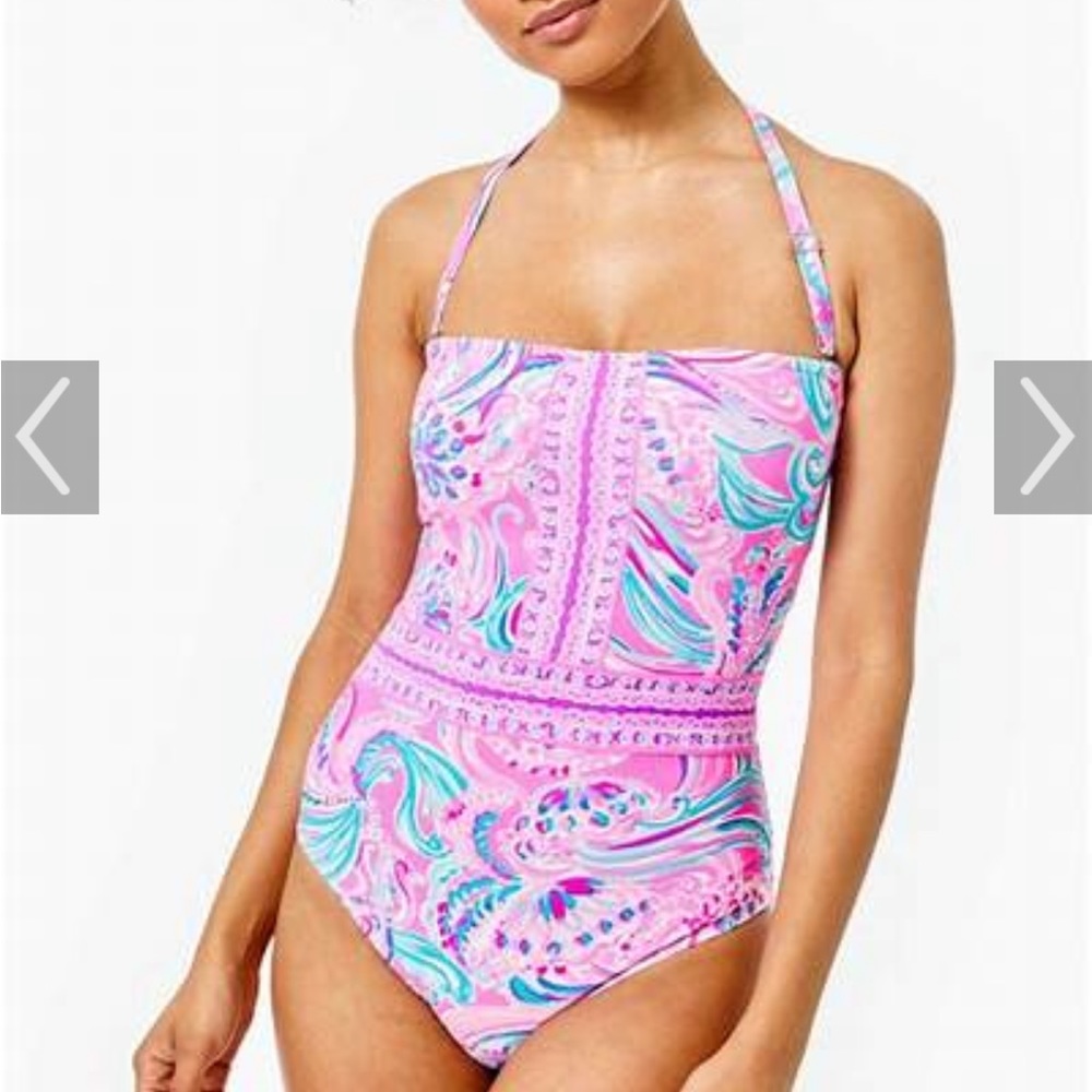 Lilly Pulitzer Justina Bathing Suit in pink - brand new! Never worn
